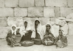 Skupina fellahinů na konci trhu, c.1867-98